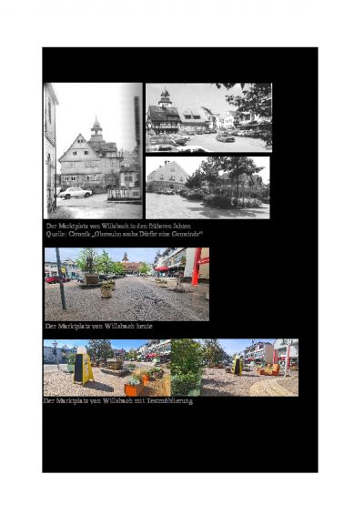 Der Marktplatz früher und heute